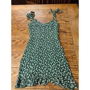 Reformation Christine Dress - Green Floral Print Sz 0